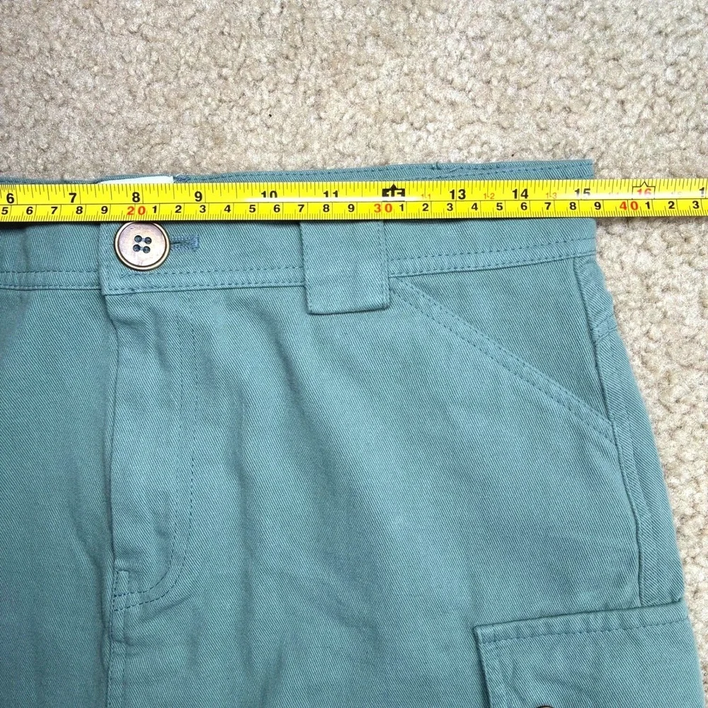 Princess Polly Lydie Cargo Mini Skirt Sage Green Y2K Military Utility Cotton 6